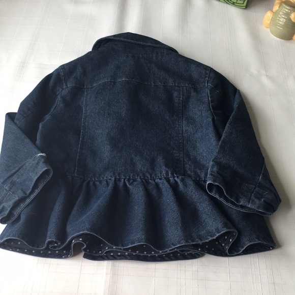 Joe fresh double breasted peplum lines jean jacket - Picture 4 of 5